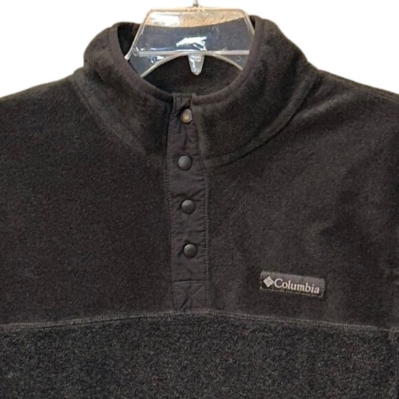 Columbia Steens Mountain Half Snap Pull Over Fleece Jacket Grey‎ Size Large - Picture 2 of 6